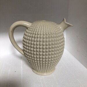 Vintage Ceramic Pitcher Maruhon Ware Hobnail